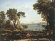 Claude Lorrain, landscape with the marriage of lsaac and rebecca